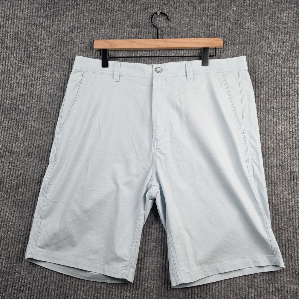 Rodd & Gunn The Gunn Short Mens 36 Mint Stretch Flat Front Chino Golf Preppy